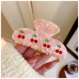 กิ๊บติดผม cherry pie ฝังคริสตัล ประกายวิ้ง ขนาด 8cm กิ๊บหนีบผม กิ๊บผม