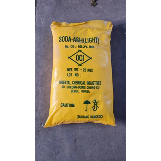 Soda ash Light โซดา แอช, (เกาหลีใต้) , Sodium carbonate ขนาด 25 กิโลกรัม