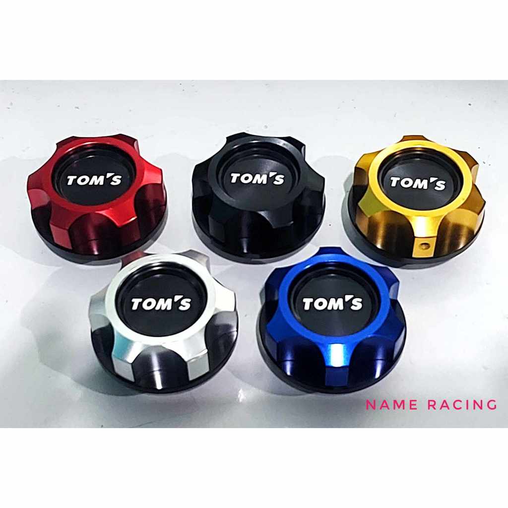 ฝาน้ำมันเครื่องแต่ง ฝาปิดน้ำมันเครื่องแต่ง Tom S เกรียวโตโยต้า พร้อมโอริงอย่างดี อลูมิเนีมCNCอย่างดี