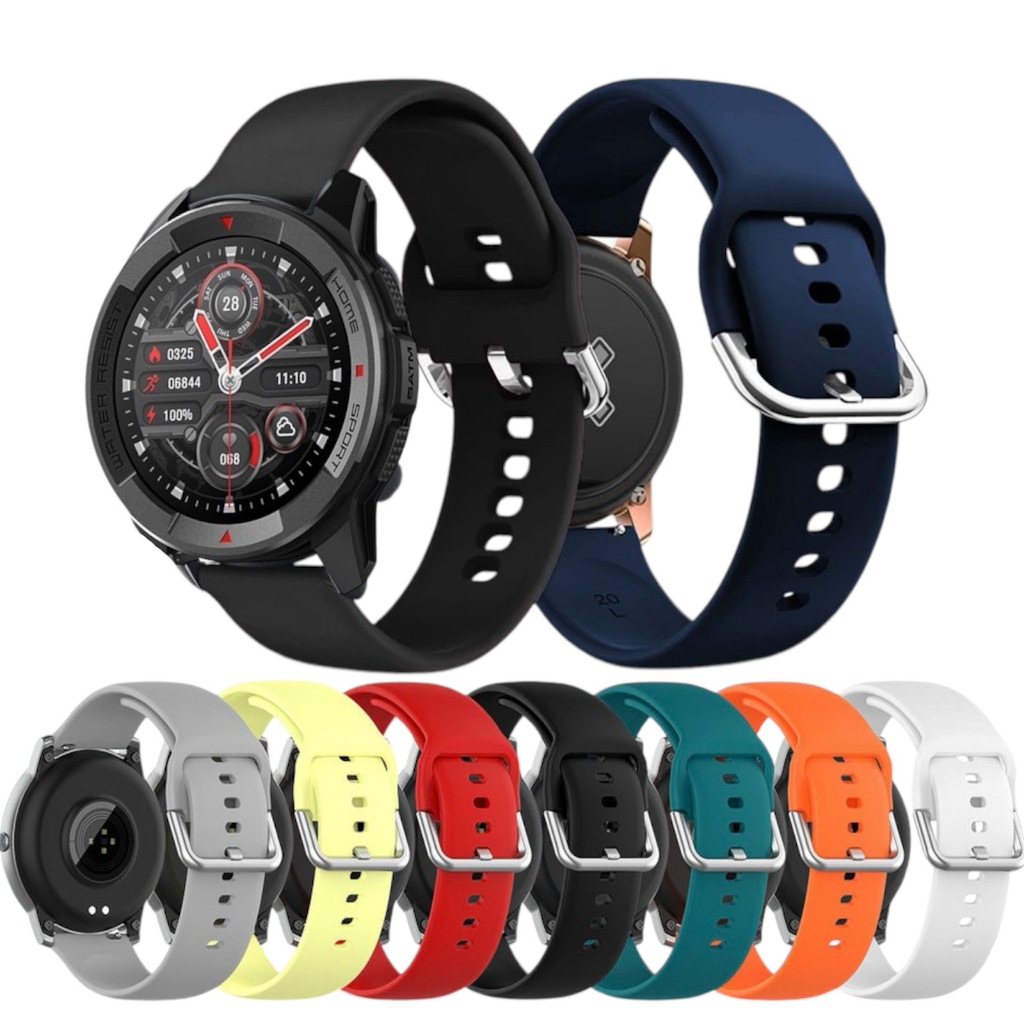 สายนาฬิกา Mibro GS Active/A2/ A1/C3/X1/Lite2/ T2 สายชิลิโคน22mmสำหรับ Xiaomi S1 S1pro S2 S3 color2