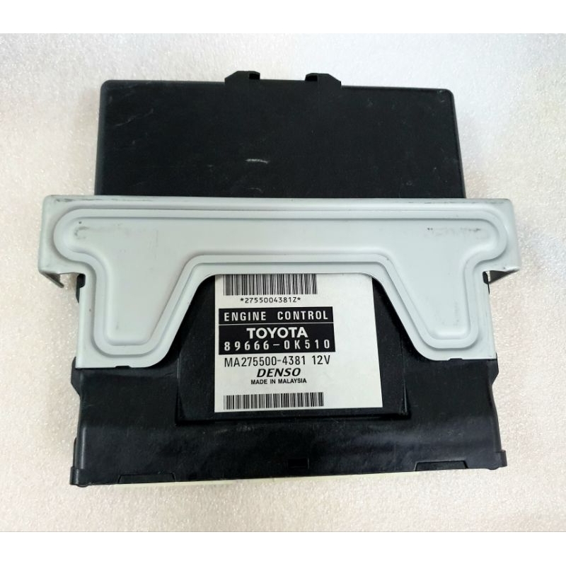 กล่องอีซียู ECU Toyota Vigo Fortuner ปี 05-15 เบนซิล Number 89666-0K510 "พาร์ทใหม่แท้"