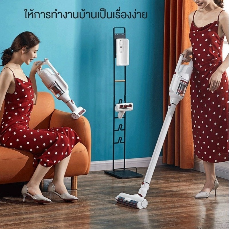 ซื้อ ขาตั้งเครื่องดูดฝุ่น ตั้งพื้น ไม่ต้องเจาะผนัง Vacuum Cleaner เหล็กแข็งแรง สีขาว สีดำ ทำความสะอาด ขนาดใหญ่