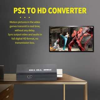 (พร้อมส่งด่วน) HDMI Video Converter Adapter with 3.5mm Audio Output + USB Cable for PS2 to HDMI