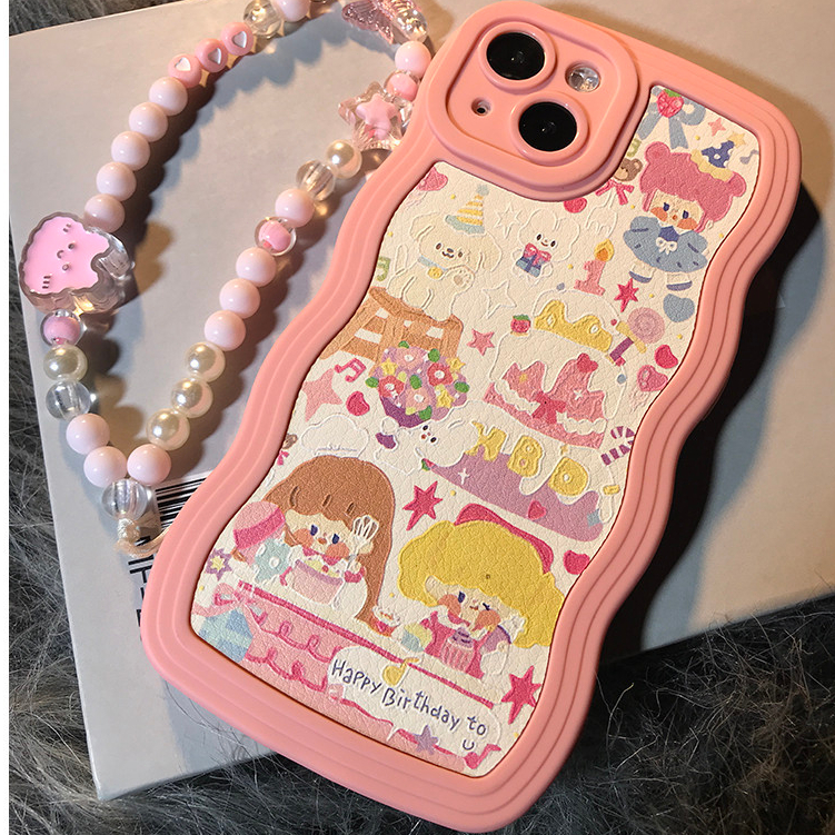[จัดส่งจากท้องถิ่น] สาวน้อยเคสโทรศัพท์สีCandyใช้งานร่วมกับiPhone 11 13 14 15 12 Pro Max X XR XS MAX 7 8 14 15 Plus