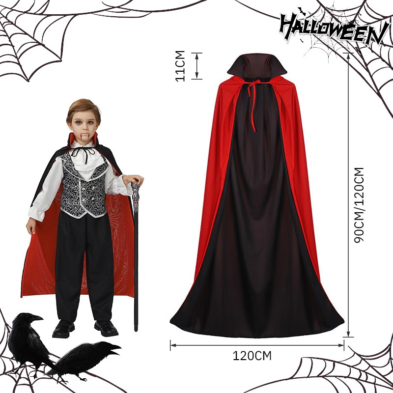 Dreamer ผ้าคลุม ผี แวมไพร์ แดร็กคูล่า สำหรับ เด็ก และ ผู้ใหญ่ วัน ฮาโลวีน พร้อมส่ง Halloween