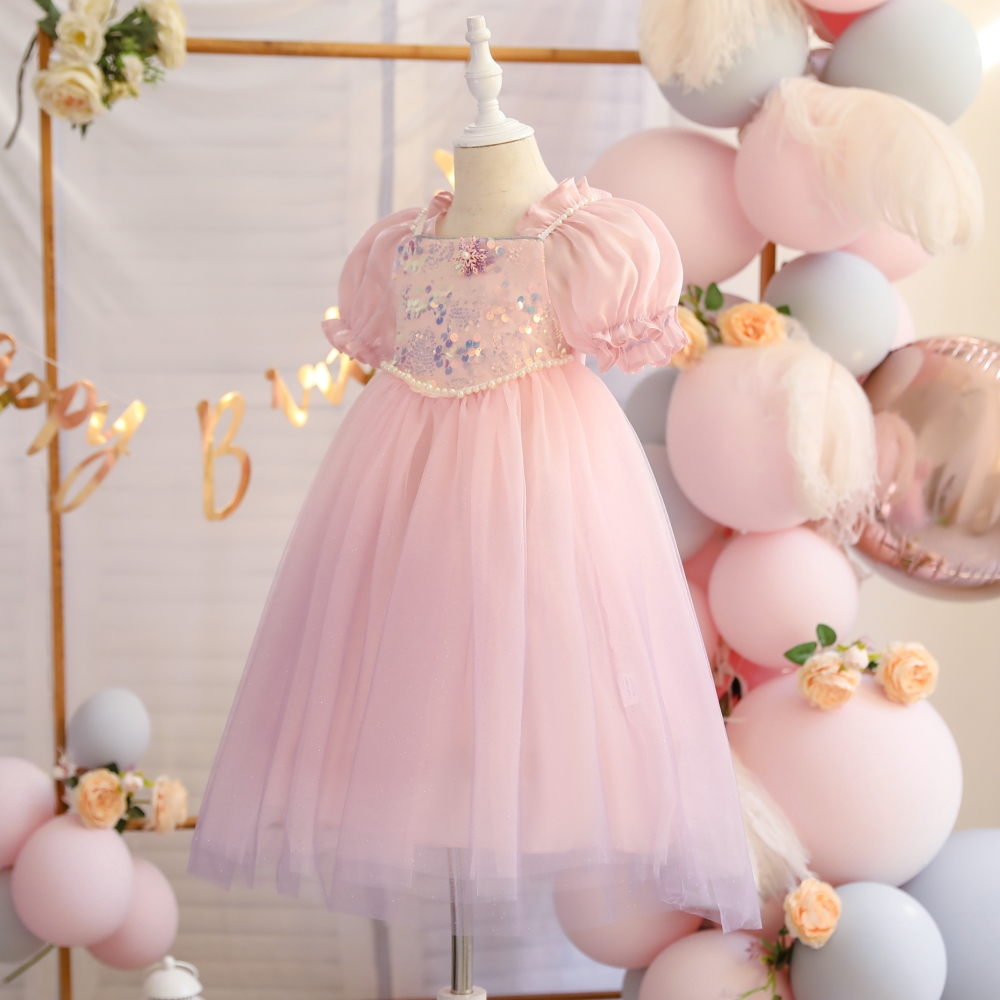 PRINCESS KESLI  ชุดเอลซ่า ชุดเจ้าหญิง เดรสเจ้าหญิงเด็ก ชุดราตรีชุดเดรสยาวเด็ก 1-7 ปี