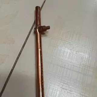 ของแท้100% AP แท่งกราวด์ หลักดิน Ground rod ทองแดง ชุบ 50cm 1เมตร 1.8เมตร 2.4เมตร 10mm 6ฟุต