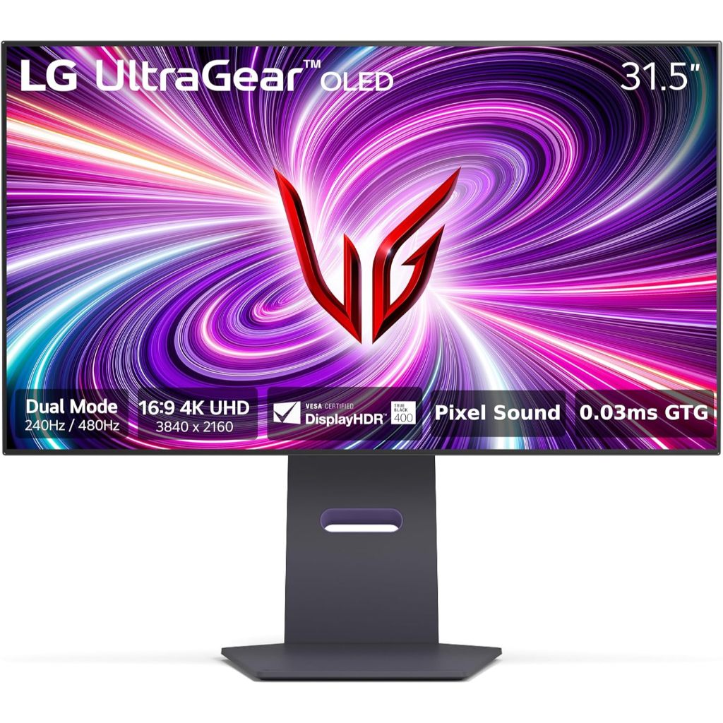 [0%] LG UltraGear 4K OLED Gaming Monitor 32GS95UE-B, 32 inch, 4K, 240Hz, 0.03ms Response Time, HDR 1