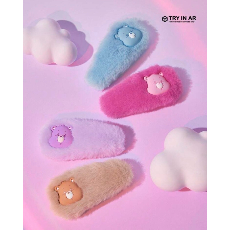 [พร้อมส่ง] กิ๊บติดผม CareBears ของแท้ แคร์แบร์ (1set ได้4ชิ้น) ปอมปอม ขนนิ่ม