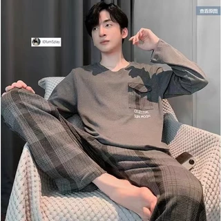 🧸[ราคาถูกที่สุด]ชุดนอนผู้ชาย เสื้อยืดการ์ตูน + กางเกง 16 รูปแบบ M-4XL