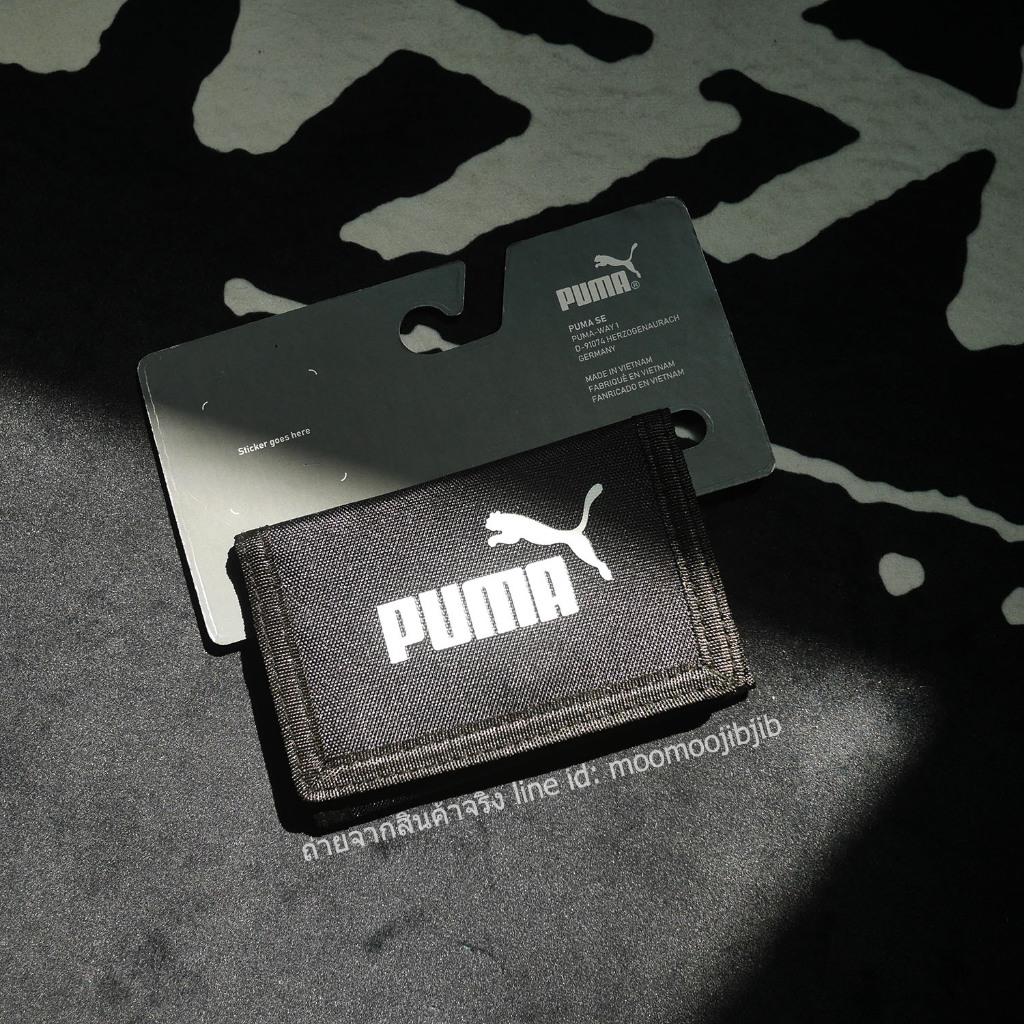 กระเป๋าสตางค์ 3 พับเล็ก PUMA BASIC WALLET เรียบง่าย สกรีนโลโก้เรียบชัด