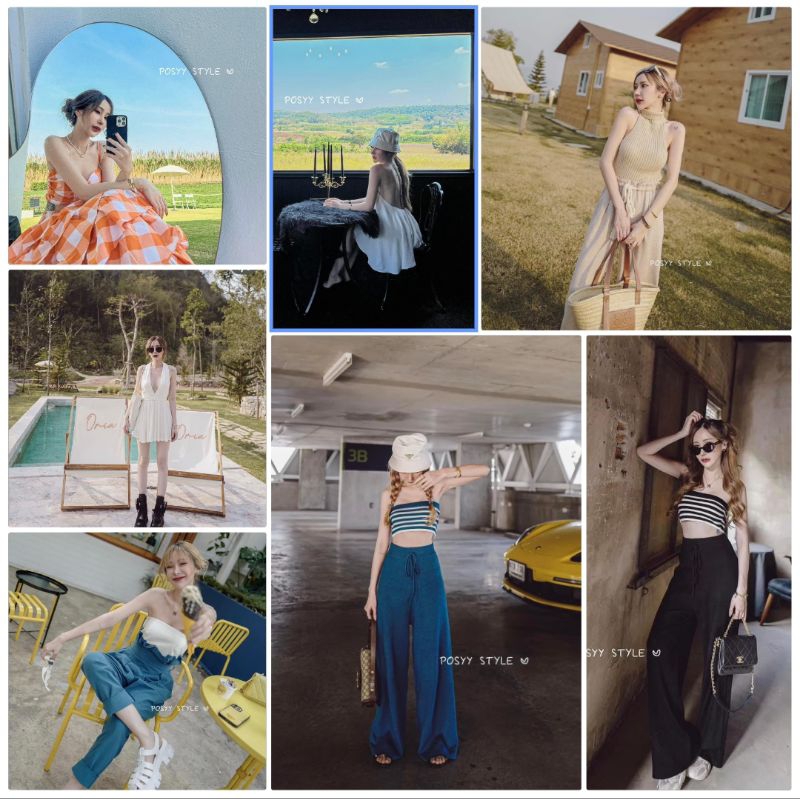 ชุดงานป้ายPosyy style สนใจชุดไหนสอบถามขอดูรูปเพิ่มเติมใน inbox ได้เลยค่ะ เอฟตรงจากร้านทุกชุดค่ะ