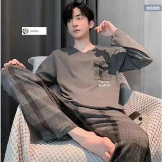 🔥🔥[ราคาถูกที่สุด]ชุดนอนผู้ชาย เสื้อยืดการ์ตูน + กางเกง 16 รูปแบบ M-4XL