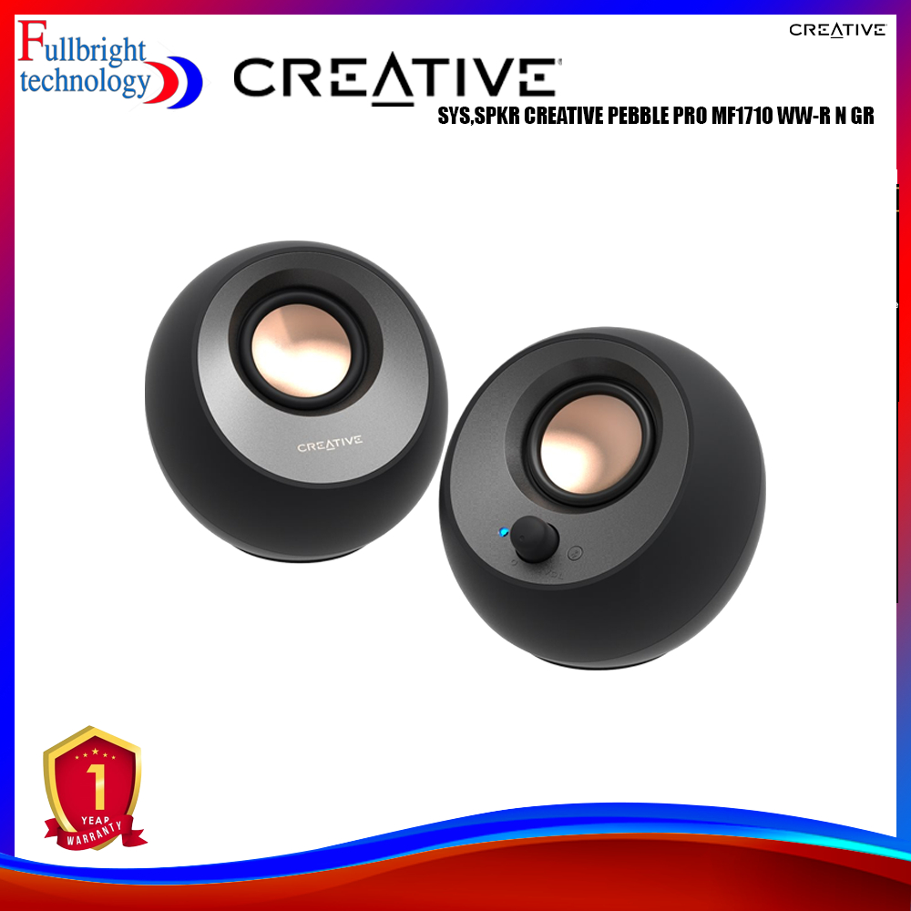 SYS,SPKR CREATIVE PEBBLE PRO MF1710 ลำโพงจิ๋ว/ลำโพง ประกันศูนย์ 1 ปี