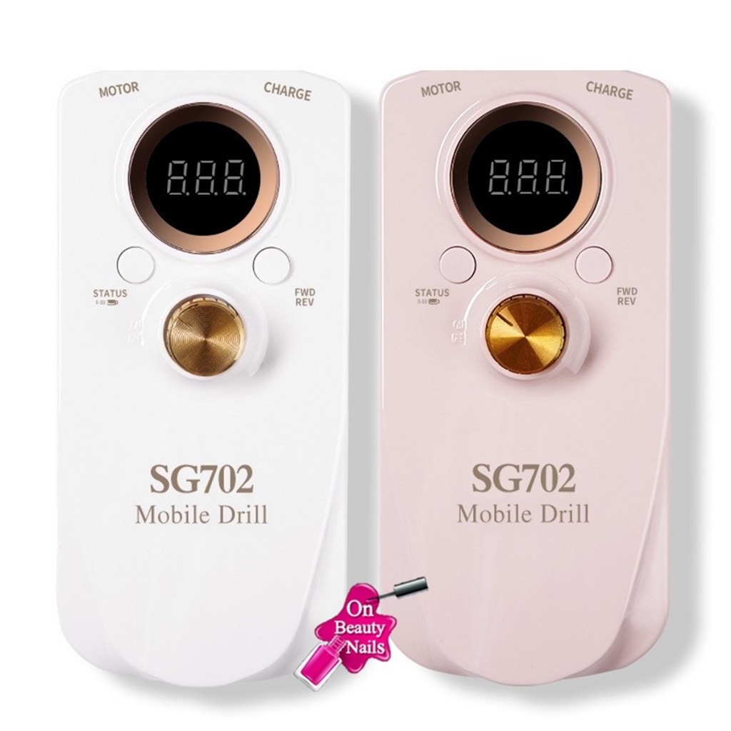 เครื่องเจียร์เล็บ ไร้สาย รุ่น SG702 แบตเตอรี่ในตัว 35000 RPM