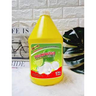 น้ำยาล้างจาน ขนาด 1000 ML 1 แกลลอน สีเหลืองกลิ่นมะนาวซันไล