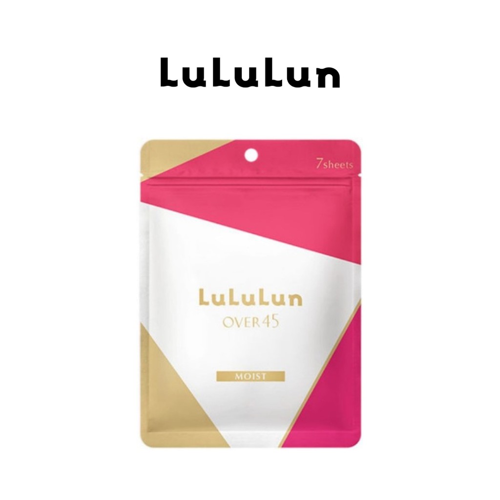 (ซอง 7 แผ่น) LuLuLun O45 Moist Face Mask ลูลูลูน แผ่นมาสก์หน้า สูตรลดริ้วรอย ผิวเปล่งประกาย