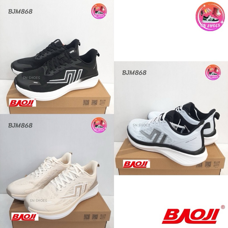 รองเท้าผ้าใบบาโอจิ BAOJI เเท้100% BJM 868 รองเท้าผ้าใบผู้ชาย ไซร้ 41-45