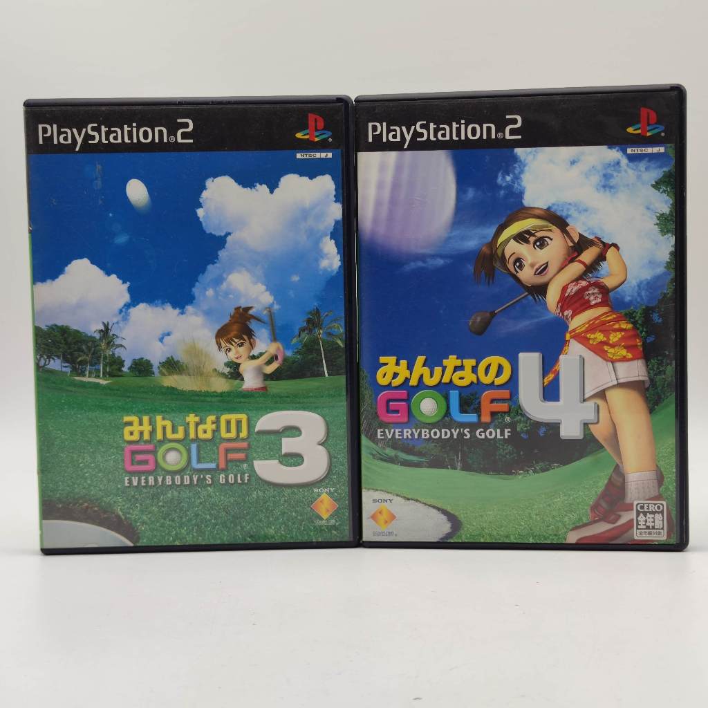 minano GOLF (Every Body Golf) 3 + 4 รวม 2 ภาค [PS2] แผ่นแท้ ภาค 4 มีรอยบ้าง เล่นได้ PS PlayStation 2