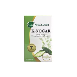 (แพ็ค 2) Khaolaor ขาวละออ เค-โนก้า (ผลิตภัณฑ์เสริมอาหารมะระขี้นก) 60 แคปซูล/กล่อง