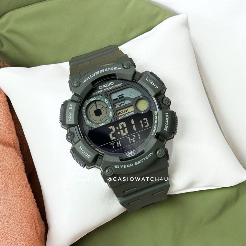 CASIO ดิจิตอล สปอร์ต รุ่น WS-1500H-3BV / WS-1500H / WS-1500 ของแท้ รับประกันศูนย์เซ็นทรัล cmg