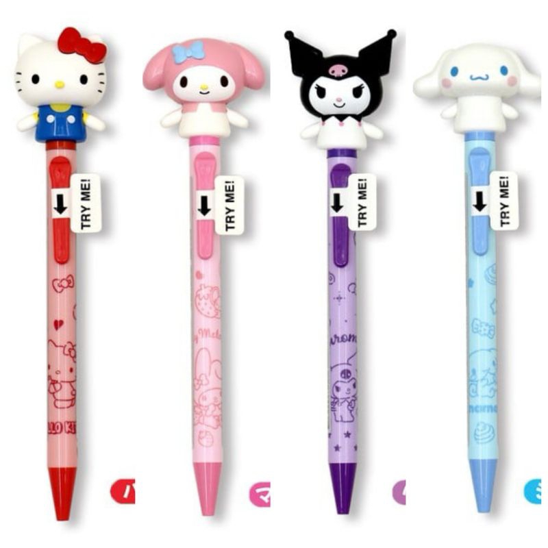 มีลาย Sanrio มาใหม่ ปากกาหัวโต ขยับได้ ลาย Sanrio ,disneys ญี่ปุ่นแท้ 100%