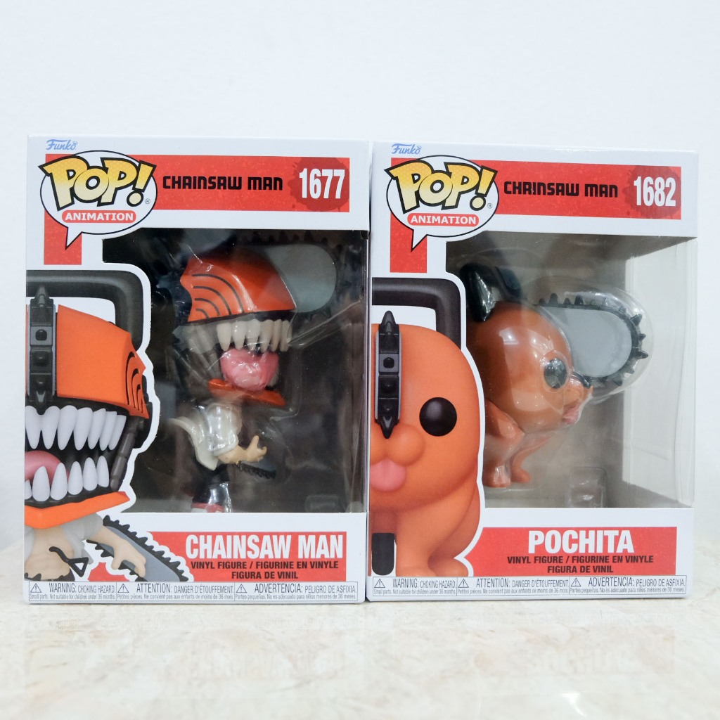 ⛓️‍💥 [Chainsaw Man] ⛓️‍💥 Funko Pop Anime Chainsaw Man and Pochita  ของแท้ กล่องสวย
