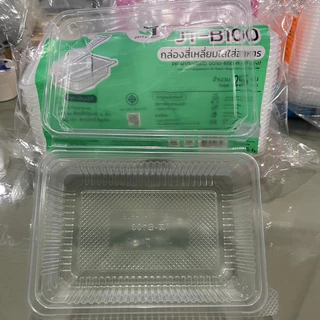 [ขายทีละ 8 แพ็ค] กล่องอาหาร กล่องข้าว JT-B912 JT-B112 (2ช่อง) JT-B99 JT-B100 (ฝาติดในตัว) เข้าไมโครเวฟได้ มีรูระบายอากาศ