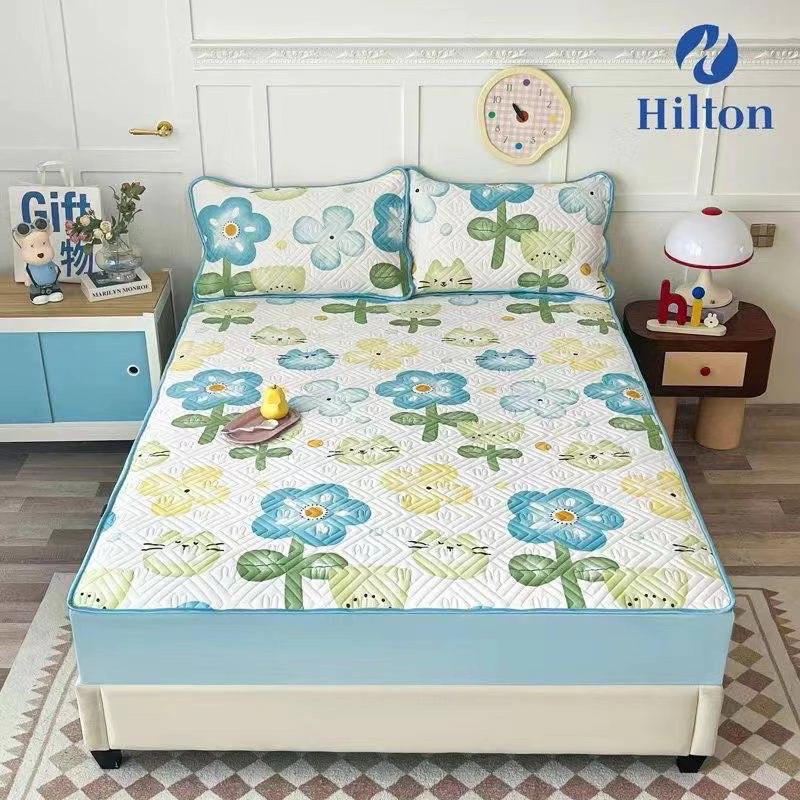 ผ้าปูที่นอนยางพาราเย็น 6 ฟุต Ice mat latex Set 3 ชิ้น Hilton thumbnail 8