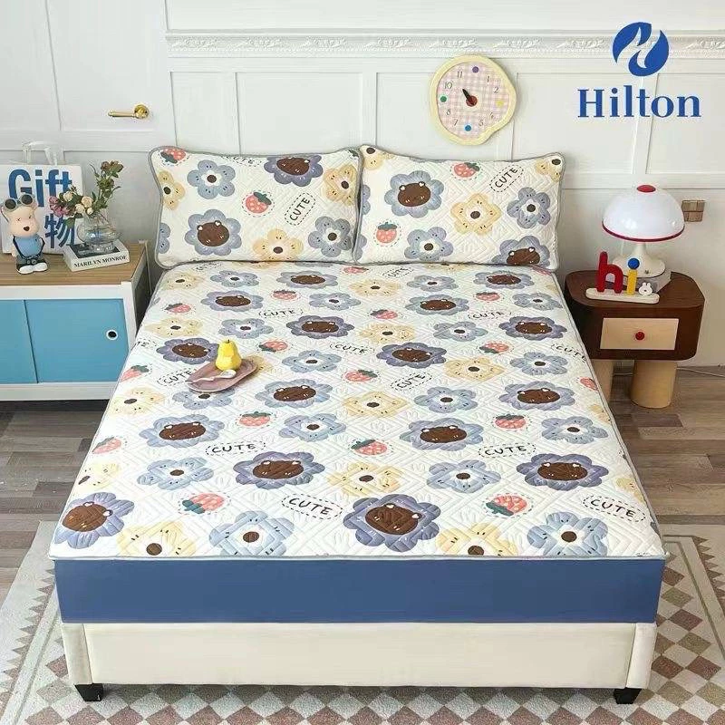 ผ้าปูที่นอนยางพาราเย็น 6 ฟุต Ice mat latex Set 3 ชิ้น Hilton thumbnail 9