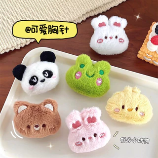 พร้อมส่ง💫เข็มกลัดตุ๊กตาน่ารัก🐹 ขนฟู นุ่มมือ