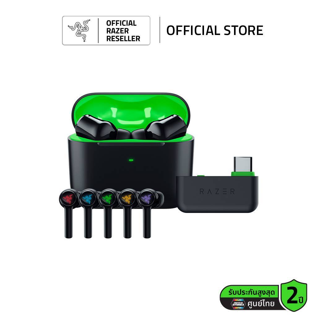 Razer Hammerhead Hyperspeed- Xbox (GEN3) หูฟังเกมมิ่งไร้สาย เชื่อมต่อได้กับ PC/Mac/IOS/Android/PS5/X