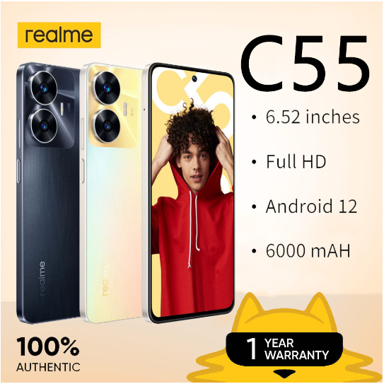 Realme C55 (8GB RAM+ 256GB ROM) smartphone 6.72-inch display Mediatek Helio G88 5,000 mAh battery
