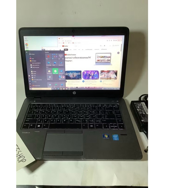 โน้ตบุ๊คi5มือสอง-NOTEBOOK HP windows10,HP Elitebook-840 G2 ใส่ซิมได้-i5-5300U Gen 5 Cpu2.30 DDR3L 8G