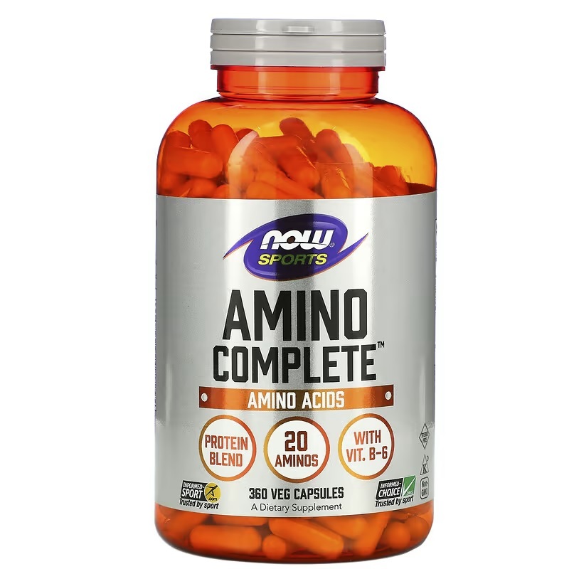 Amino Complete,  360 Veg Caps Amino Acids sport กรดอะมิโนรวม Now Foods