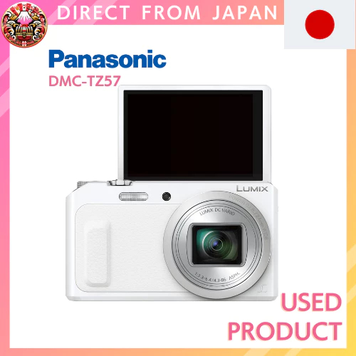 【USED】Panasonic Digital Camera Lumix TZ57 20x Optical White DMC-TZ57-W【Direct From Japan】
