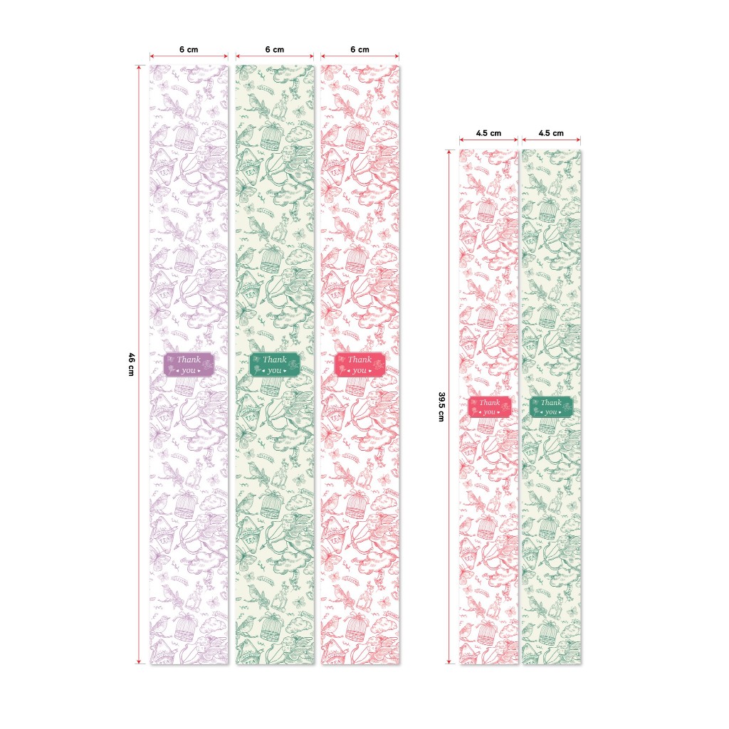 สายคาดกล่อง Home made - Thank you (100ใบ)