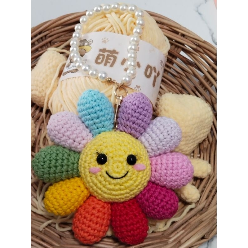 ดอกเดซี่ห้อยเป๋า/พวงกุญแจ คละสี