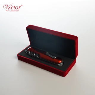 มีดพับพร้อมกล่องเก็บ อุปกรณ์ไวน์ ที่เปิดไวน์ แชมเปญ Victor