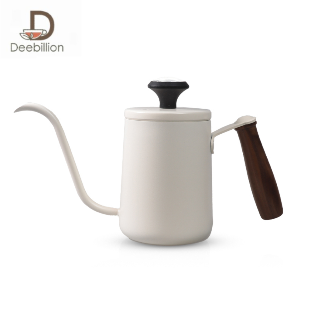 กาดริปกาแฟ กาน้ำร้อนดริปกาแฟ พร้อมฝา Coffee Drip Pot 350ml 600ml Deebillion