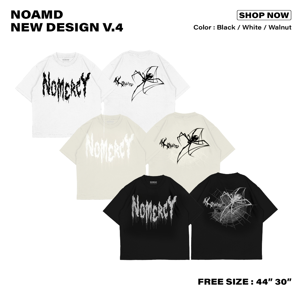 แขนสั้นคอกลมสตรีม nomad v.4 แมงมุม