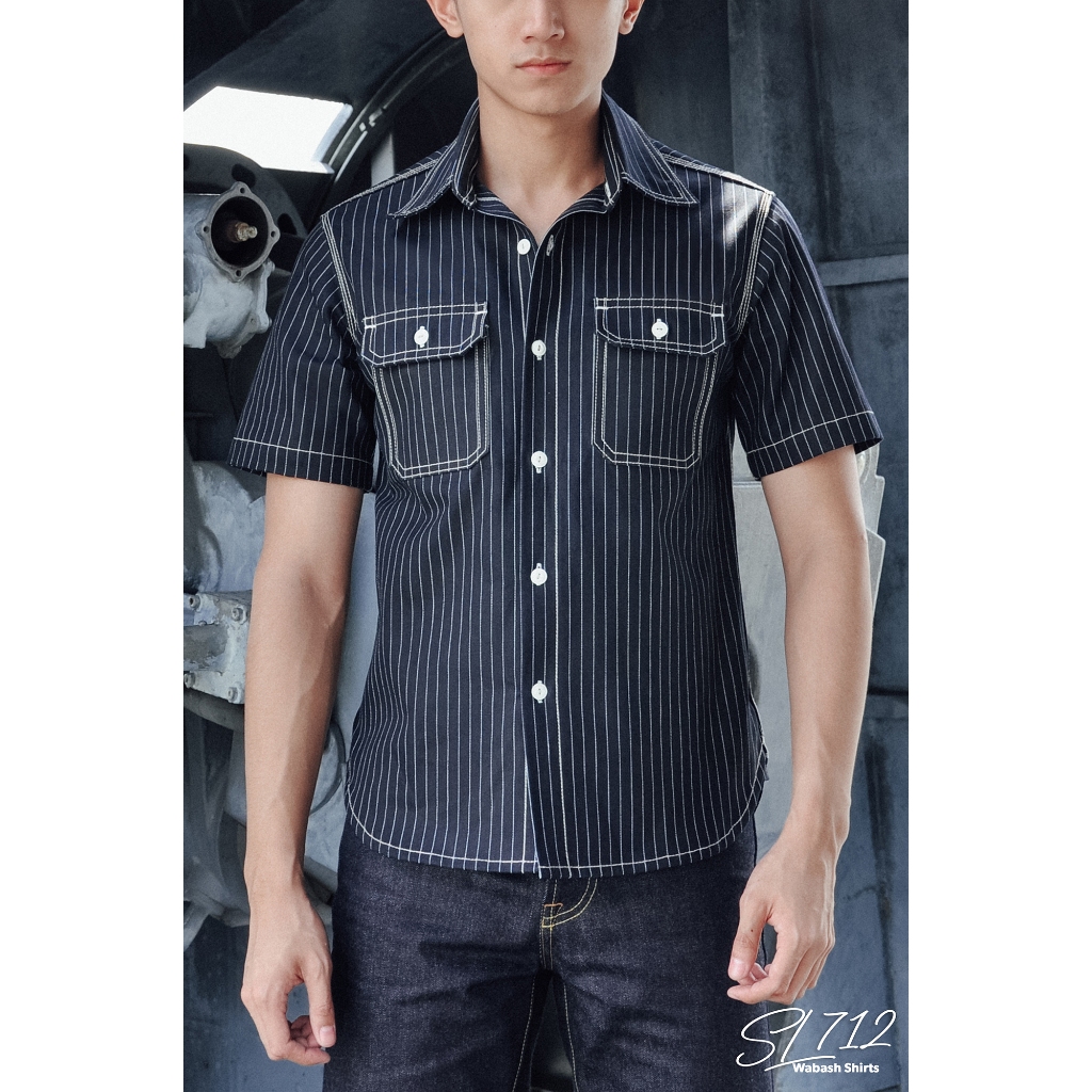Simple&Raw - เสื้อเชิ้ต SL712 Wabash Shirts