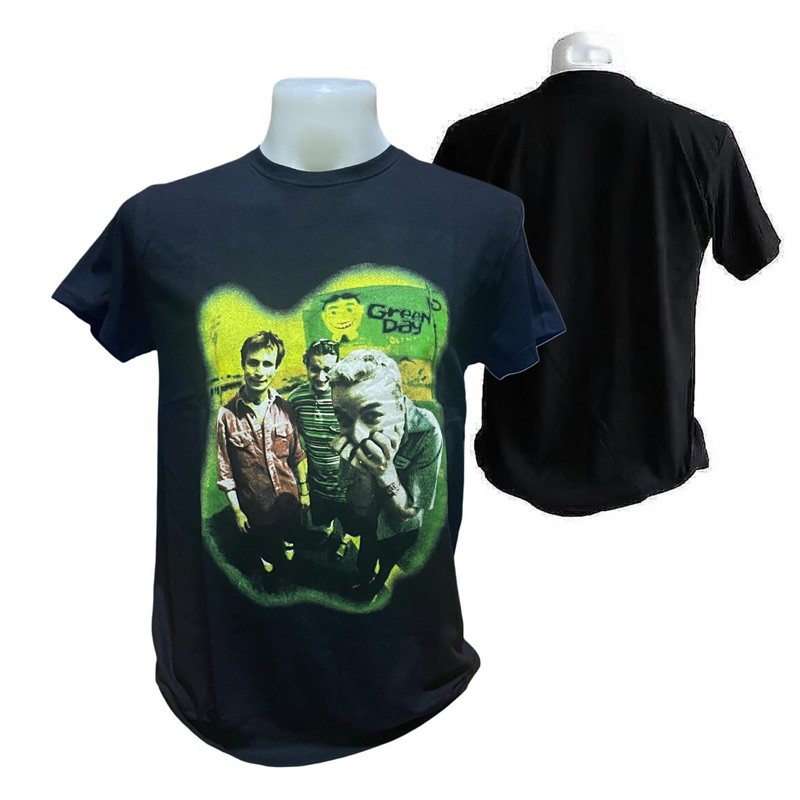 เสื้อวง GREEN DAY T-SHIRT ลาย NEON PHOTO (2022) ลิขสิทธิ์ของแท้ UK