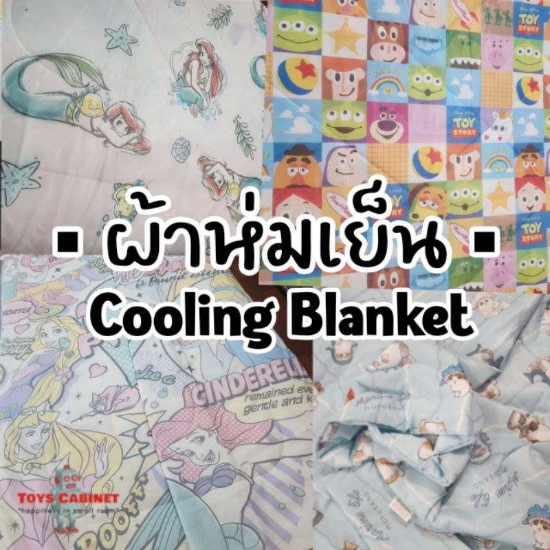 ผ้าห่มเย็นแท้ญี่ปุ่น 🇯🇵 Cooling Blanket ลายลิขสิทธิ์ Snoopy สนูปปี้ Toy Story ทอยสตอรี่ Ariel แอเรียล Carebears แคร์แบร์