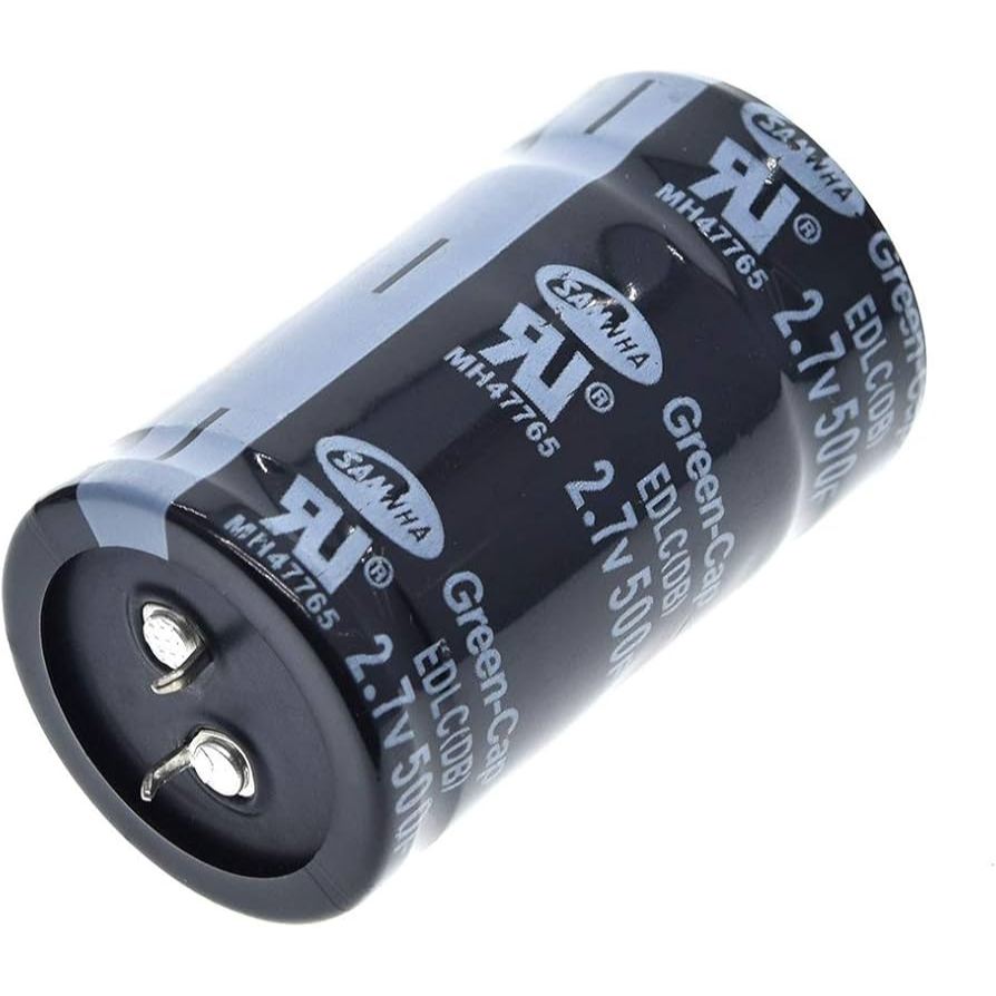 Capacitor 2.7v 500f คาปาซิเตอร์ ขนาดใหญ่ ความจุเยอะ