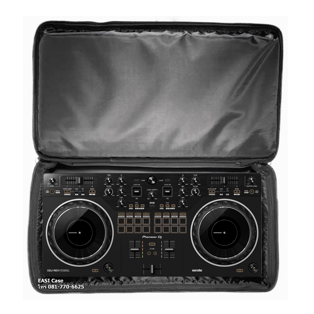 EASI Case รุ่น P1 กระเป๋าดีเจ Pioneer DDJ-REV1 และ รุ่นอื่นๆ วัสดุผ้าโพลีเอสเตอร์ สีดำ ขนาด 53x27x7 ซม.