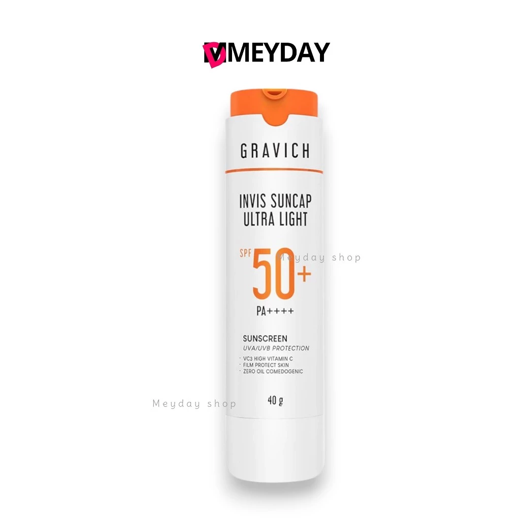 กันแดดแคปซูล กราวิช Gravich Invis Suncap Ultra Light Sunscreen SPF50+ PA++++ เนื้อสัมผัสบางเบา ขนาด 40 g