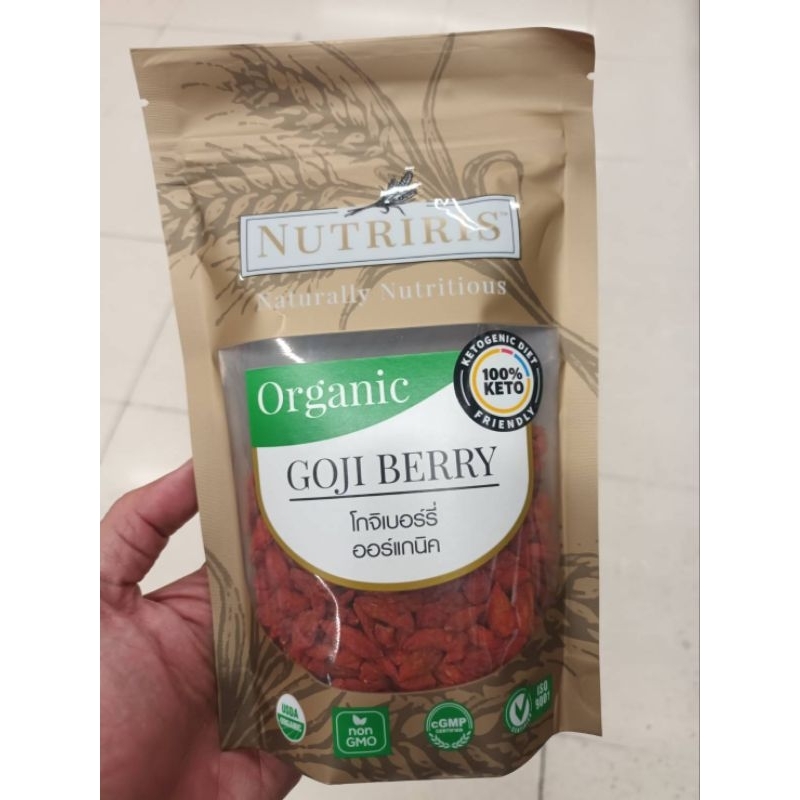 Nutriris  Organic Goji Berry 180g.โกจิเบอร์รี่ ออร์แกนนิค นูทรีริส 180 กรัม