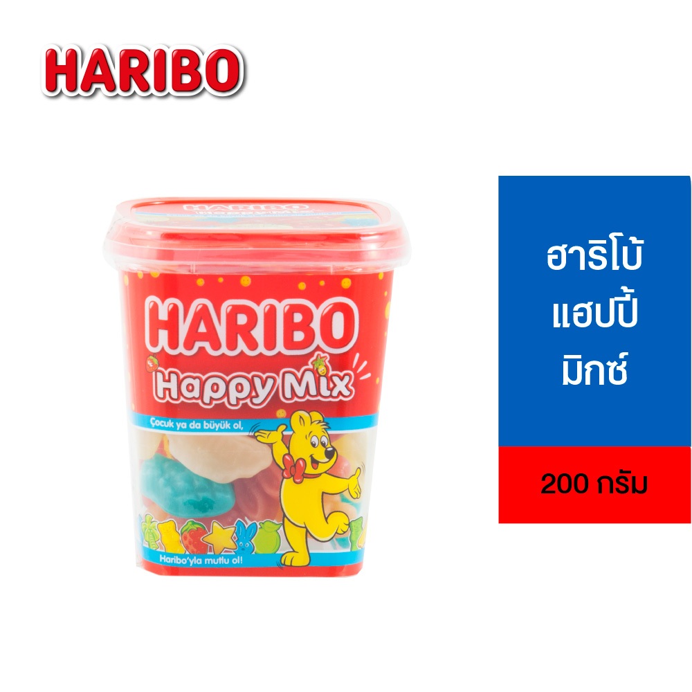 Haribo Happy Mix ฮาริโบ้ แฮปปี้ มิกซ์ 200 ก.