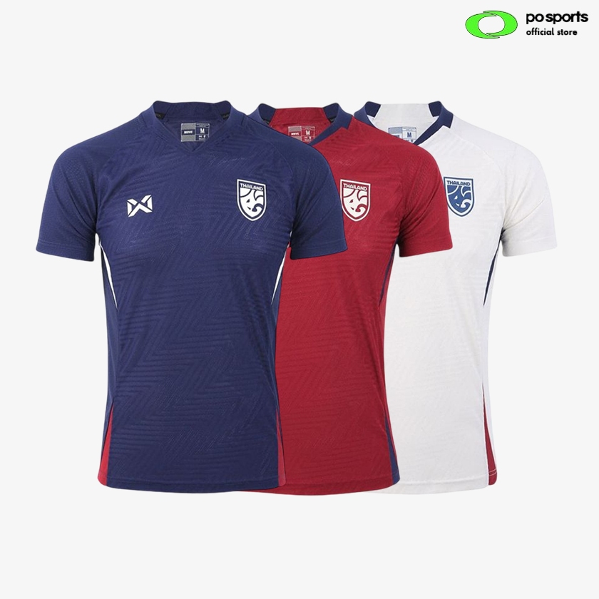 WARRIX THAILAND NATIONAL FOOTBALL JERSEY 2024/25 - REPLICA Grade ของแท้ 100%